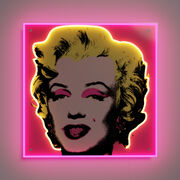 Andy Warhol Marilyn neon light